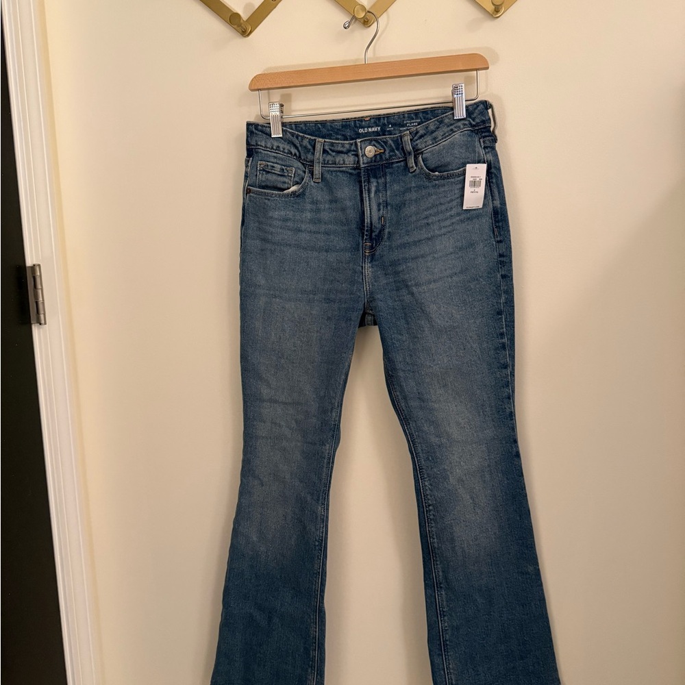 Old Navy Blue Flare Wide Leg Jeans